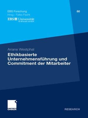 cover image of Ethikbasierte Unternehmensführung und Commitment der Mitarbeiter